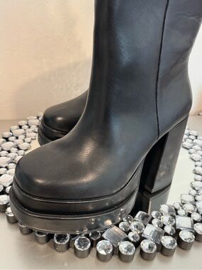 torrid Black Platform Block Heel Boots